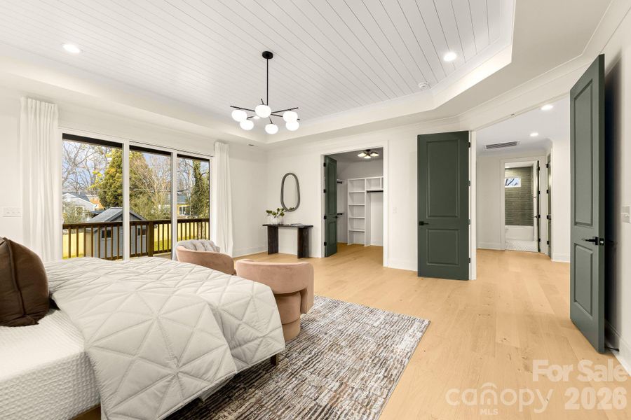 Furnished interior view inside a new home in , Charlotte (Image 39).