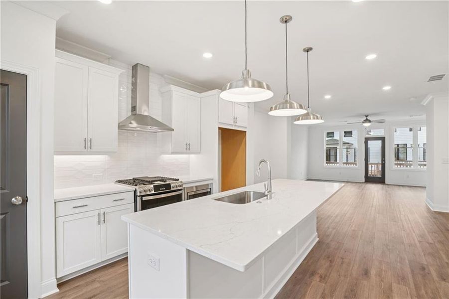 Furnished interior view inside a new home in Palisades Townhomes, Cumming (Image 7).