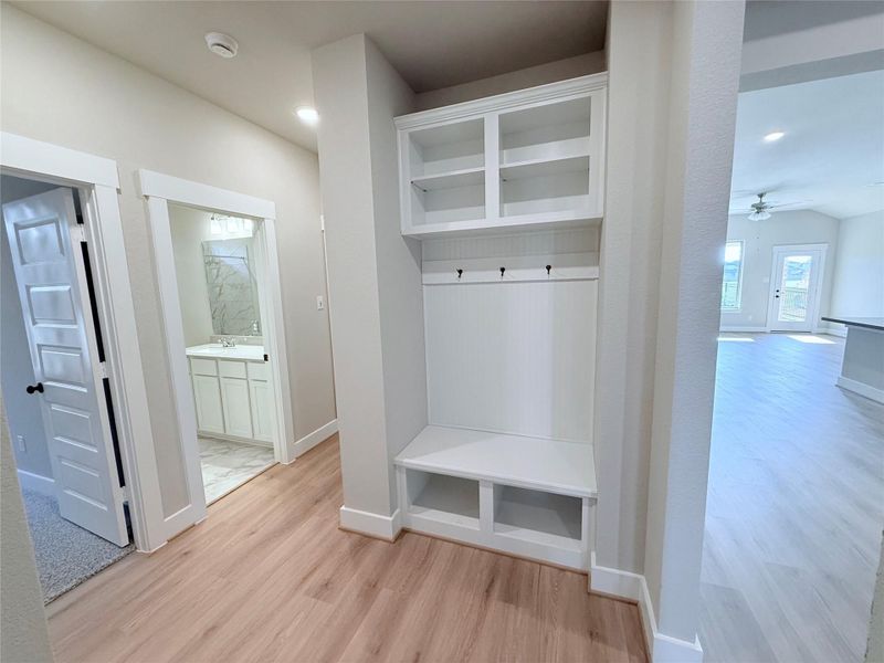 Entrance from garage