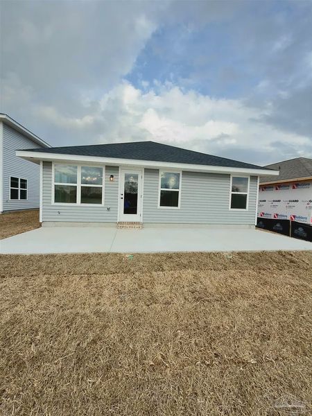 Exterior details and patio area of a home in Allison Acres, Cantonment (Image 3).