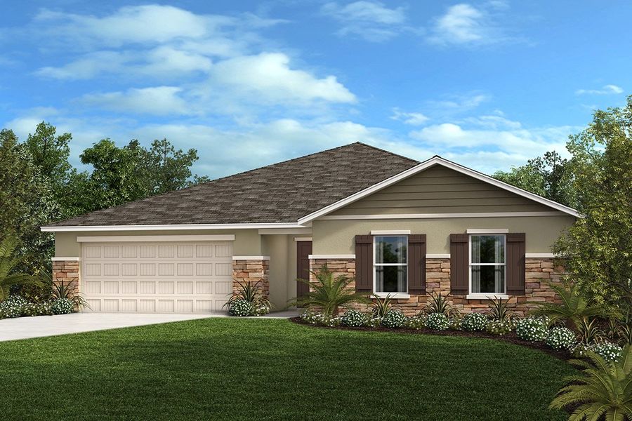 Exterior F with optional stone