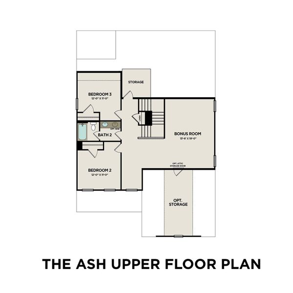 2D floor plan layout for the The Ash A Side-Entry by Davidson Homes LLC in Calista Farms, White House, TN (Image 3). 2D floor plan layout for the The Ash A Side-Entry by Davidson Homes LLC in Calista Farms, White House, TN (Image 3).