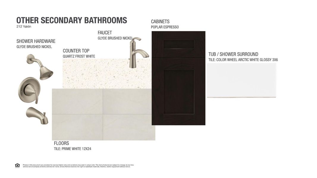 Sample of building materials used in homes in Lariat - 80', Liberty Hill (Image 8).
