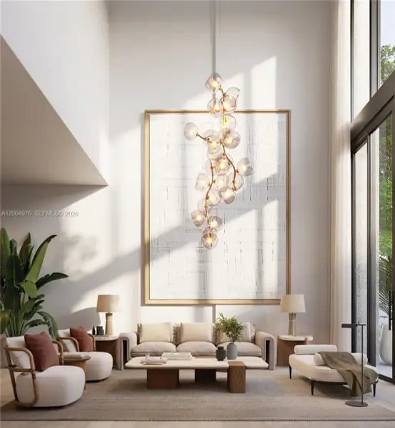 Furnished interior view inside a new home in , Miami (Image 5).