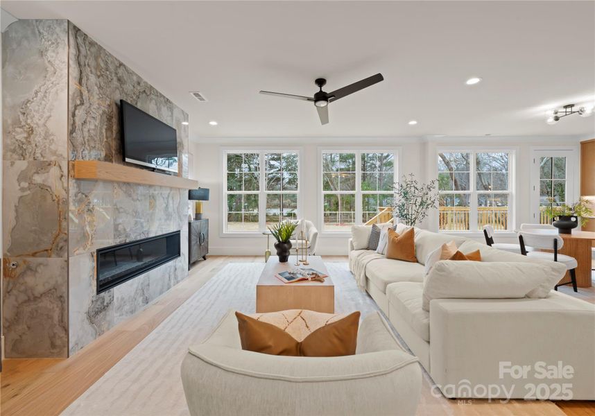 Furnished interior view inside a new home in , Charlotte (Image 14).