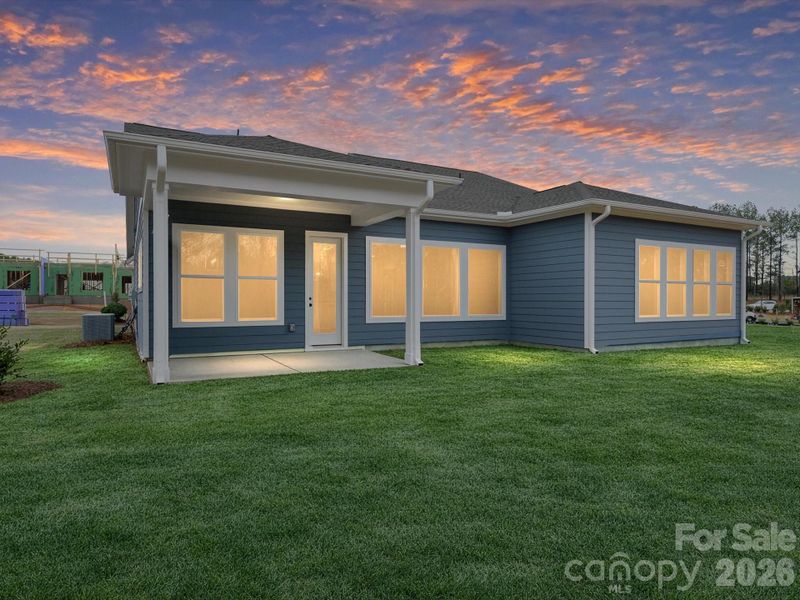 Exterior details and patio area of a home in Hardy Pond, Rock Hill (Image 3).