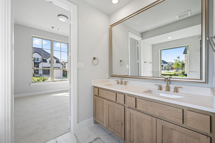 Furnished interior view inside a new home in Mosaic: 40ft. lots, Prosper (Image 8).