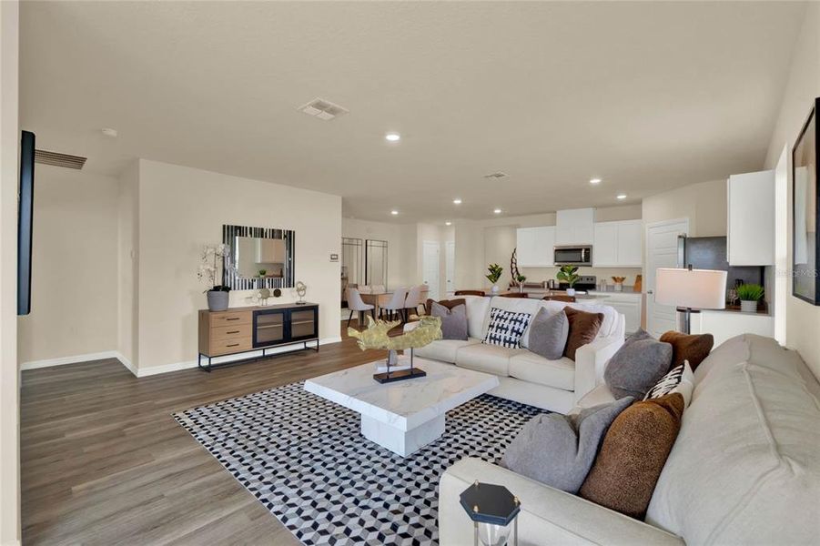 Furnished interior view inside a new home in , Lakeland (Image 24). Furnished interior view inside a new home in , Lakeland (Image 24).