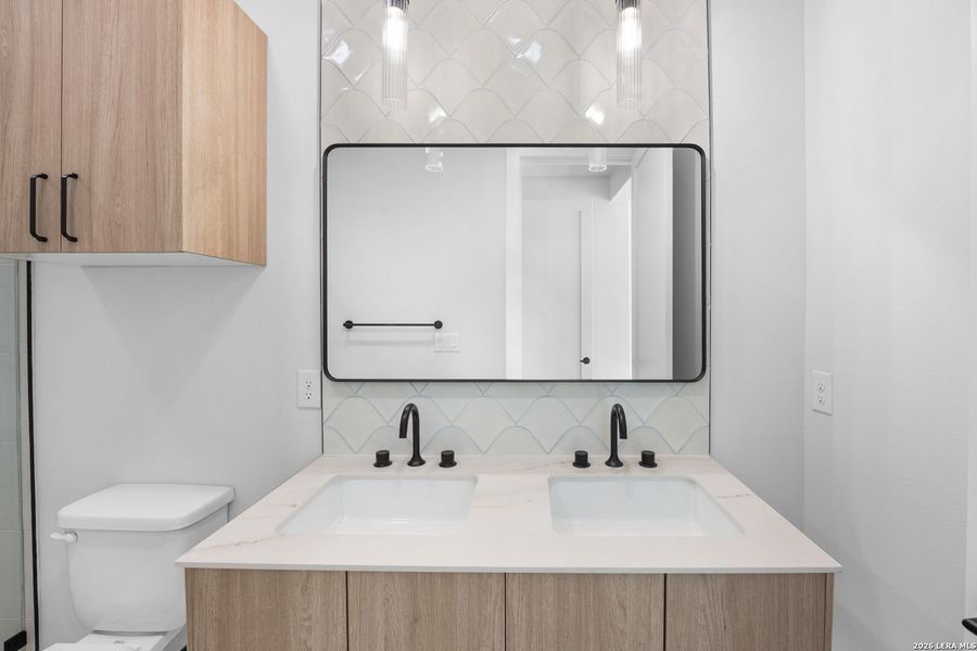 Furnished interior view inside a new home in , New Braunfels (Image 6).