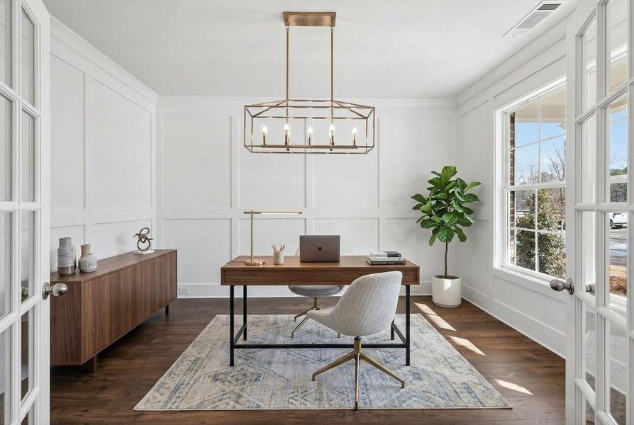 Furnished interior view inside a new home in , Suwanee (Image 31). Furnished interior view inside a new home in , Suwanee (Image 31).