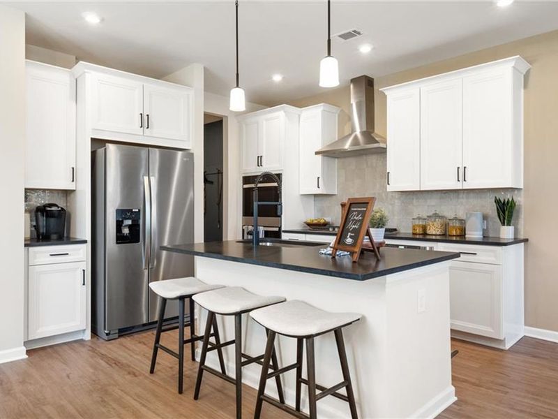 Furnished interior view inside a new home in The Village at Shallowford, Kennesaw (Image 17). Furnished interior view inside a new home in The Village at Shallowford, Kennesaw (Image 17).