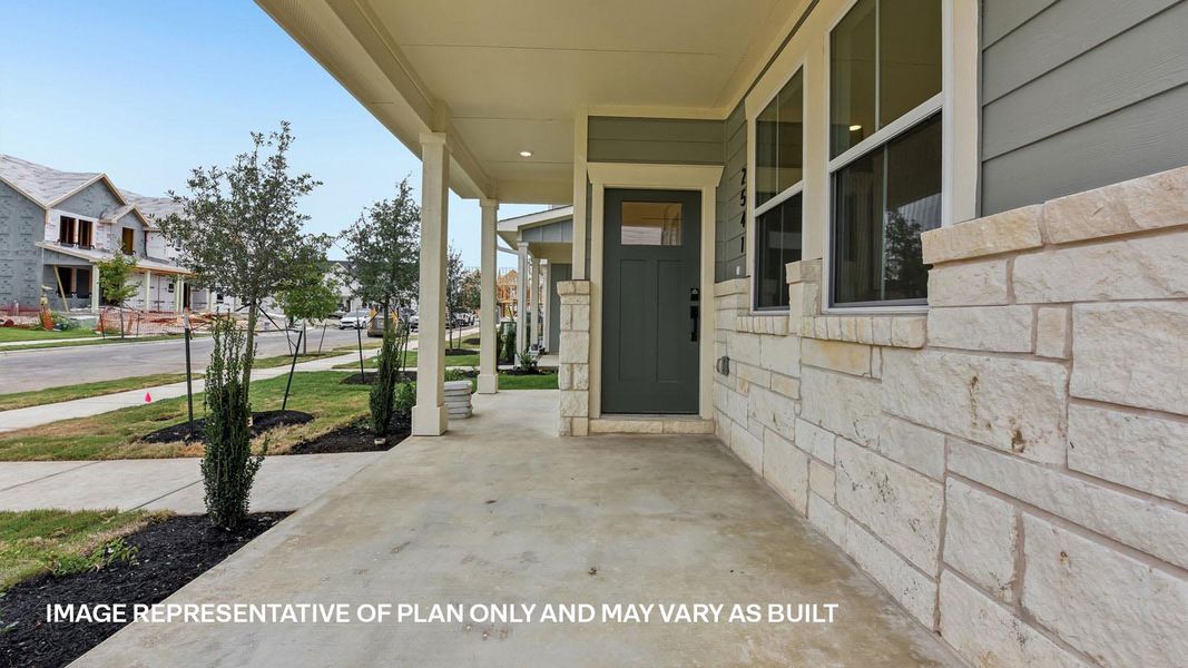 Exterior details and patio area of a home in Avery Centre, Round Rock (Image 29).