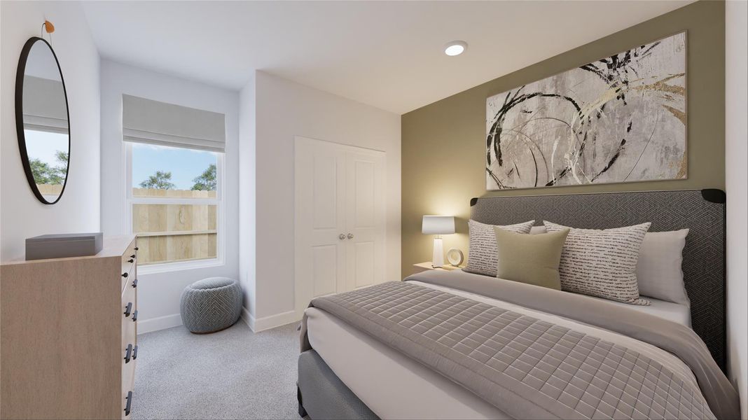 Furnished interior view inside a new home in Oakberry Trails, Waller (Image 11).