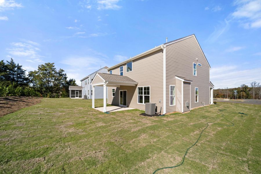 Exterior details and patio area of a home in Pisgah Park, Kernersville (Image 4).