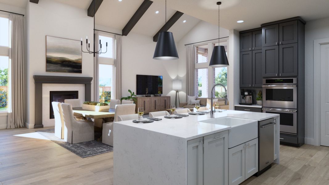 Representative furnished interior of a home built from the Stella by Southgate Homes in Eliana, McKinney (Image 11).