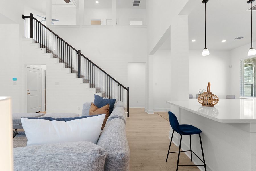 Representative furnished interior of a home built from the Grace by Chesmar Homes in Santa Rita Ranch, Liberty Hill (Image 9). Representative furnished interior of a home built from the Grace by Chesmar Homes in Santa Rita Ranch, Liberty Hill (Image 9).