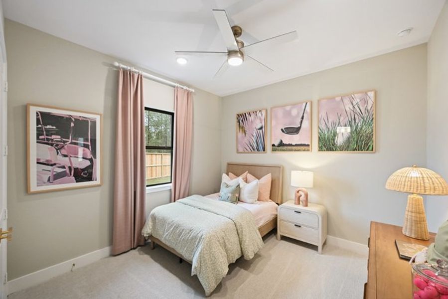 Furnished interior view inside a new home in Wildtree 70', Montgomery (Image 14).