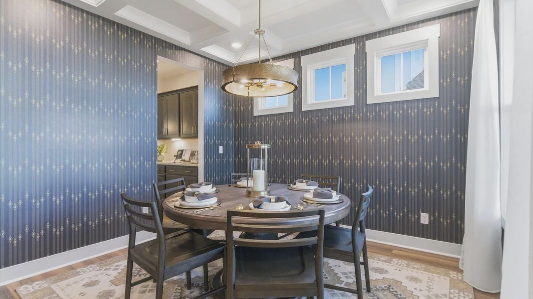 Furnished interior view inside a new home in Kayfield at Midway, Anderson (Image 14).