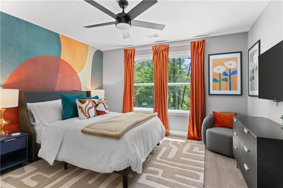 Furnished interior view inside a new home in , Snellville (Image 27).