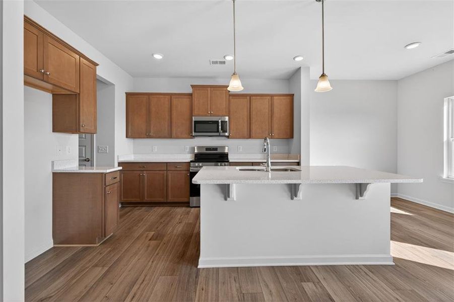 Furnished interior view inside a new home in Townes At The Stiles, Cartersville (Image 7).