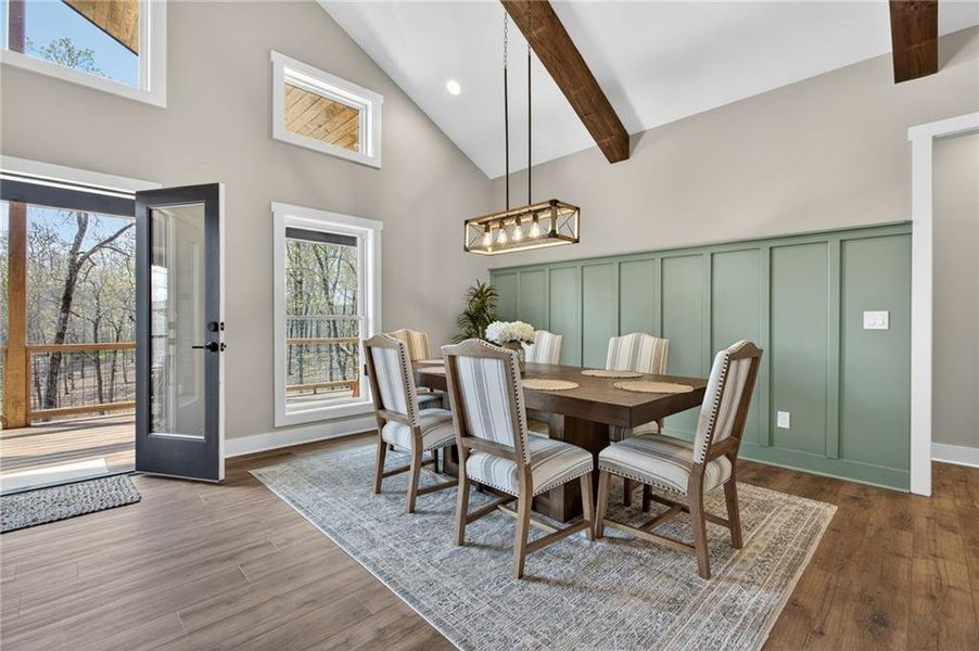 Furnished interior view inside a new home in , Morganton (Image 7). Furnished interior view inside a new home in , Morganton (Image 7).