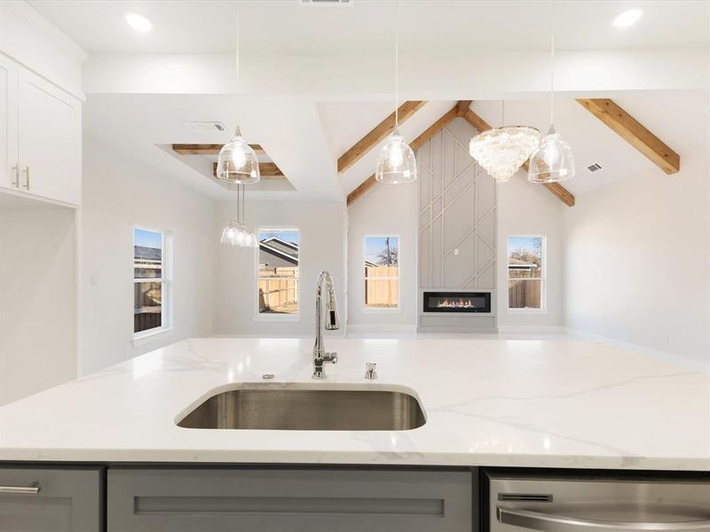 Close-up of interior finishes inside a home in , Fort Worth (Image 15).