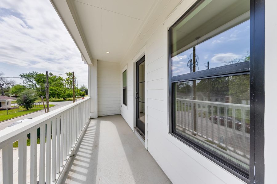 Exterior details and patio area of a home in , Houston (Image 28).
