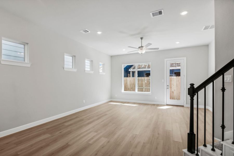 Photos are not of the actual home, but are photos of the builder home with same floorplan