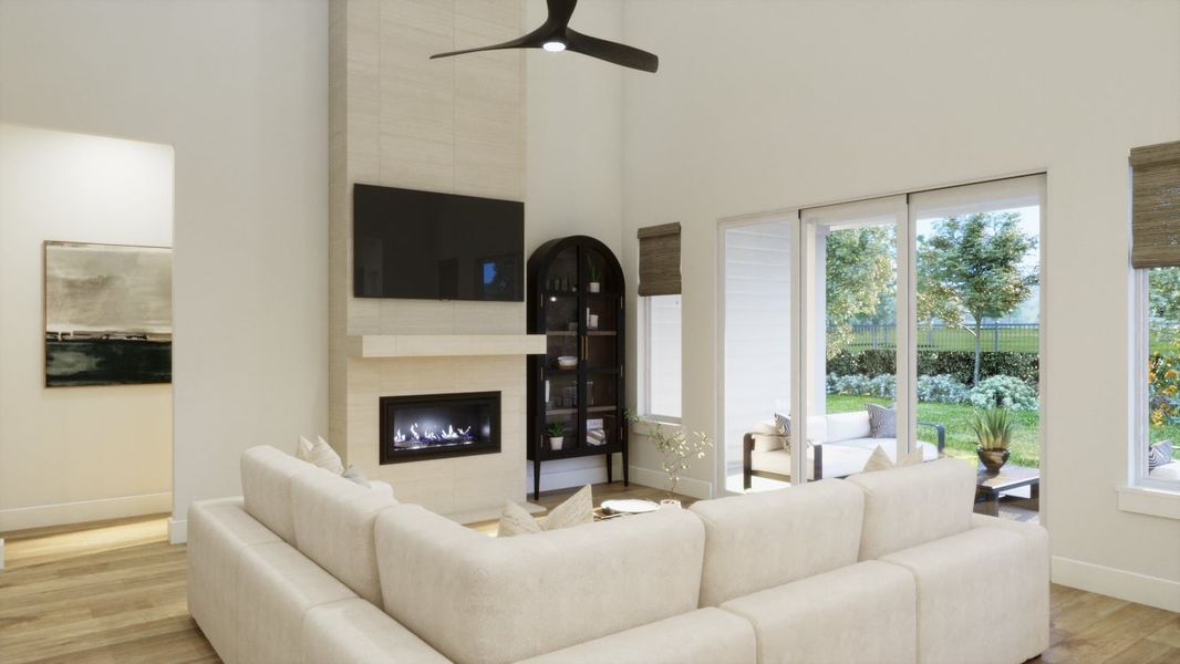 Furnished interior view inside a new home in Persimmon, Buda (Image 5).