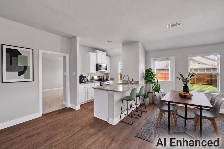 Furnished interior view inside a new home in Stonecreek, Sulphur Springs (Image 6).