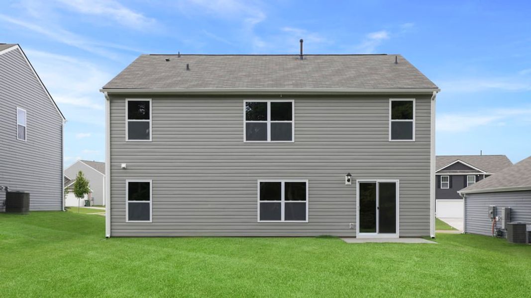 Exterior details and patio area of a home in Hunters Ridge, Woodruff (Image 24).