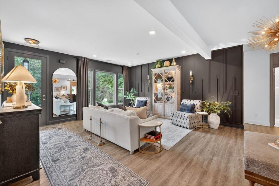 Furnished interior view inside a new home in , Flowery Branch (Image 8). Furnished interior view inside a new home in , Flowery Branch (Image 8).