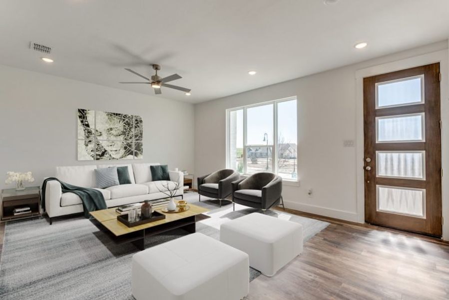 Furnished interior view inside a new home in Talia, Mesquite (Image 12).