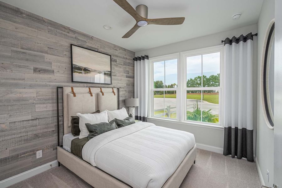 Spacious guest bedroom