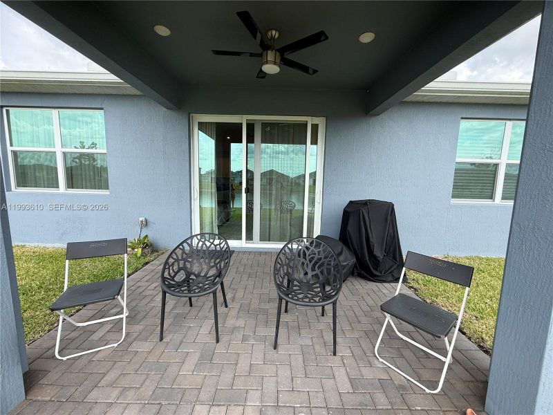 Exterior details and patio area of a home in Tradition, Port St. Lucie (Image 26).
