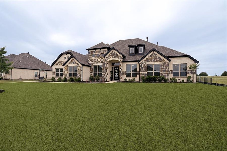 Front exterior of a new home in , McLendon-Chisholm, TX, highlighting curb appeal (Image 2). Front exterior of a new home in , McLendon-Chisholm, TX, highlighting curb appeal (Image 2).