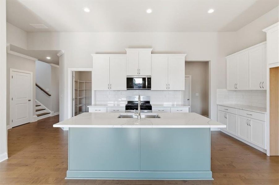 Furnished interior view inside a new home in Lakeside at Great Sky, Canton (Image 8).