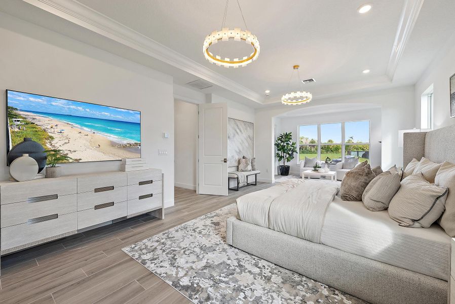 Furnished interior view inside a new home in , Jupiter (Image 10).