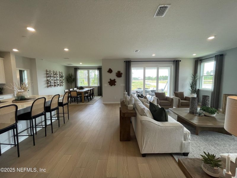 Furnished interior view inside a new home in The Cypress Series at Reserve East, Flagler Beach (Image 11). Furnished interior view inside a new home in The Cypress Series at Reserve East, Flagler Beach (Image 11).