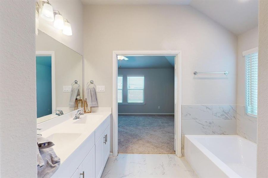 Furnished interior view inside a new home in The Preserve, Justin (Image 8). Furnished interior view inside a new home in The Preserve, Justin (Image 8).