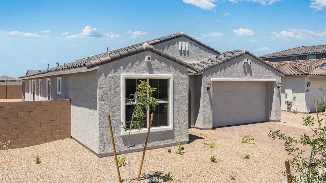 Representative exterior photo of a completed home built from the Charter by Taylor Morrison in Artisan at Asante Encore Collection, Surprise, AZ (Image 20).