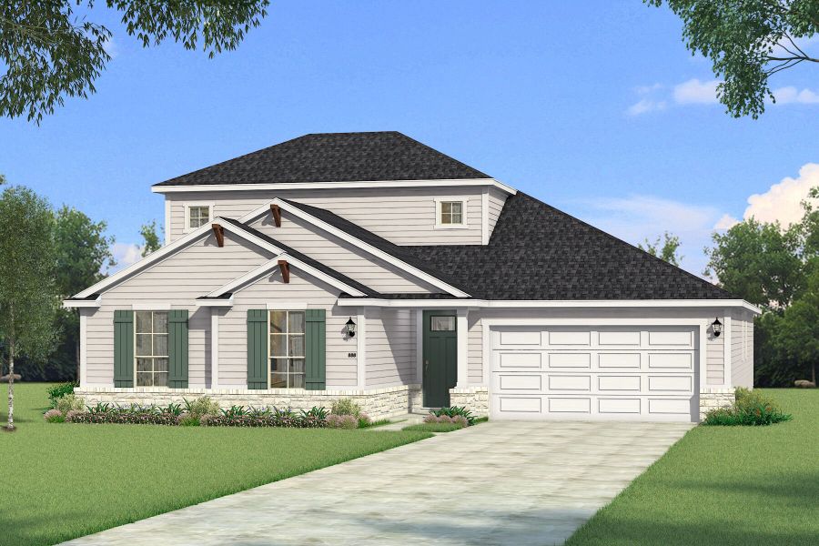 The Catania - Hill Country 1 Elevation The Catania - Hill Country 1 Elevation