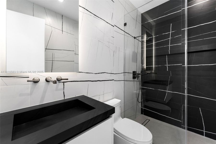 Furnished interior view inside a new home in , Miami (Image 13).