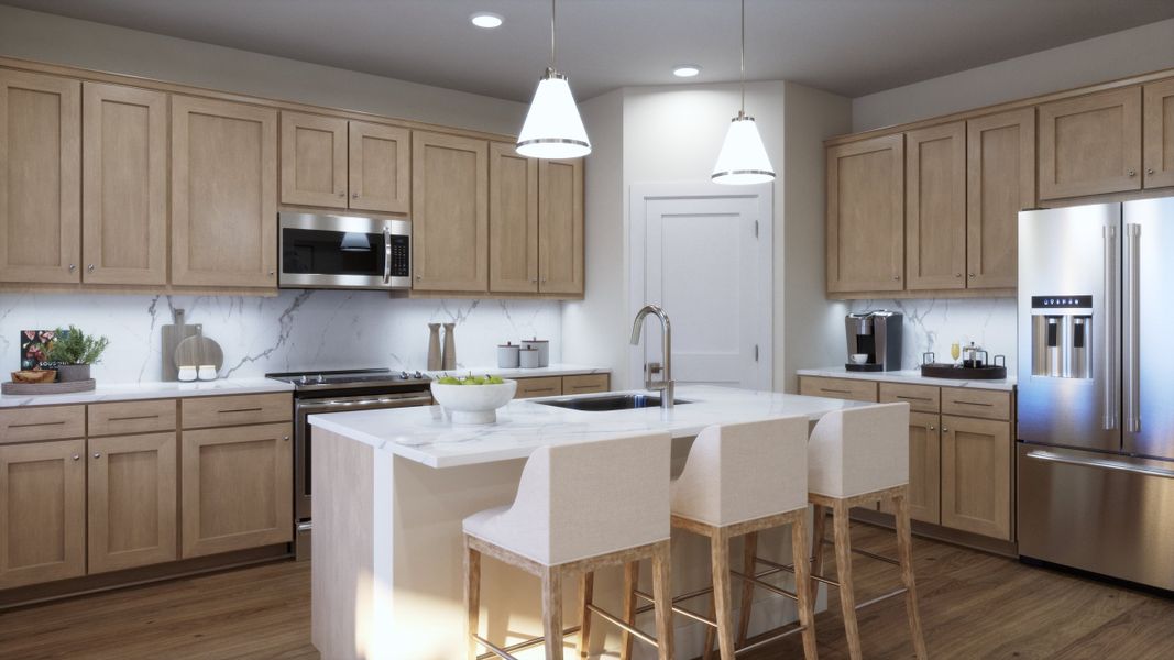 Representative furnished interior of a home built from the 4012 by Risewell Homes in Parkton Square, Kyle (Image 8).