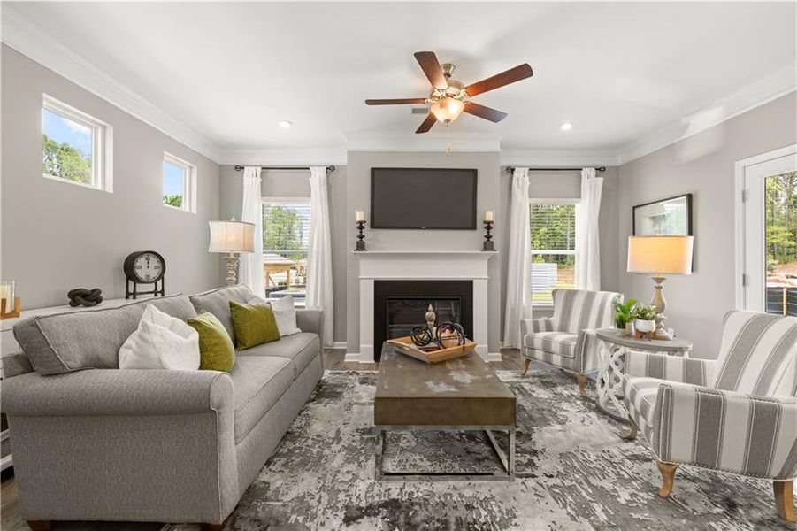 Furnished interior view inside a new home in Hillcrest Park, Ringgold (Image 15).