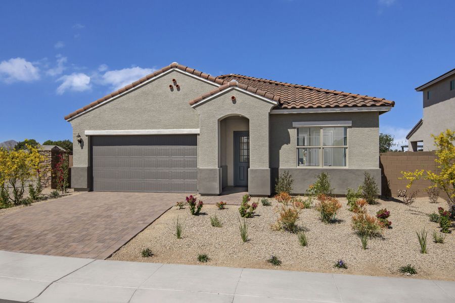 Representative exterior photo of a completed home built from the Cobalt by Mattamy Homes in Landmarke, Queen Creek, AZ (Image 26).