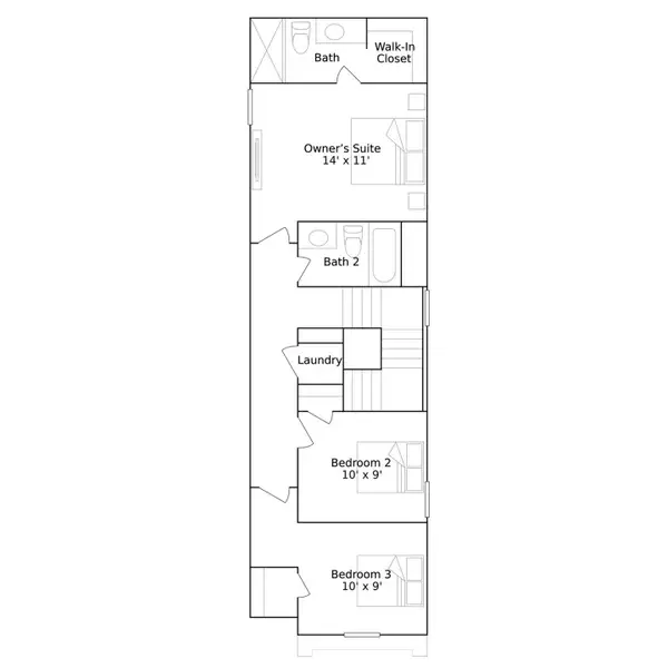 2D floor plan layout of this home in Sila, Huffman, TX (Image 2).