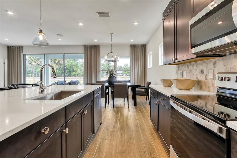 Furnished interior view inside a new home in Prairie Oaks, St. Cloud (Image 30).