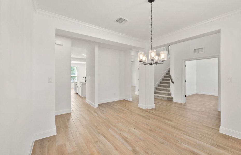 Representative unfurnished interior of a home built from the Wallace by Pulte Homes in Bluffview Reserve, Leander (Image 21).