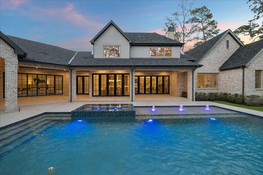 Exterior details and patio area of a home in , Bunker Hill Village (Image 27).